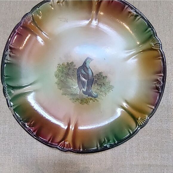 Rare Antique Franz Anton Mehlem Hand Painted Gamebird Plate Circa 1890-1900 - Picture 5 of 9